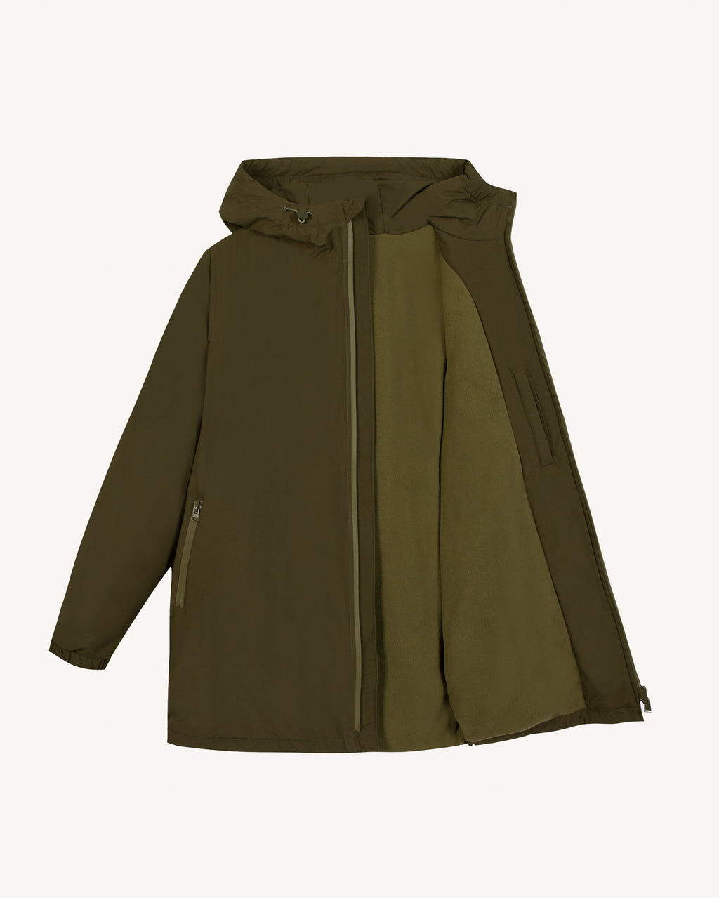 Dark olive green waterproof jacket