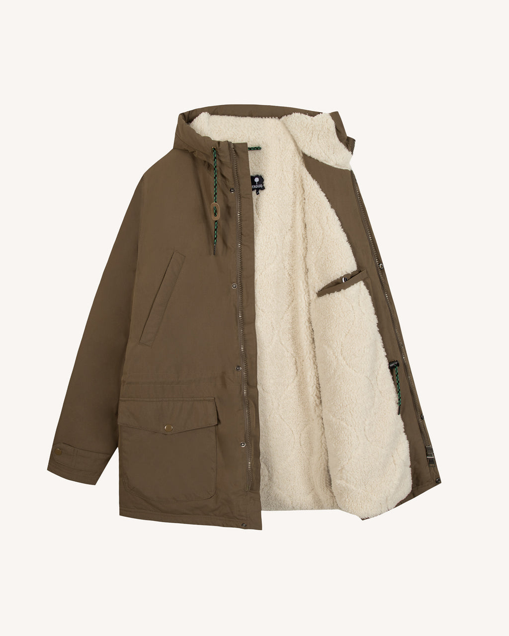 Brown parka