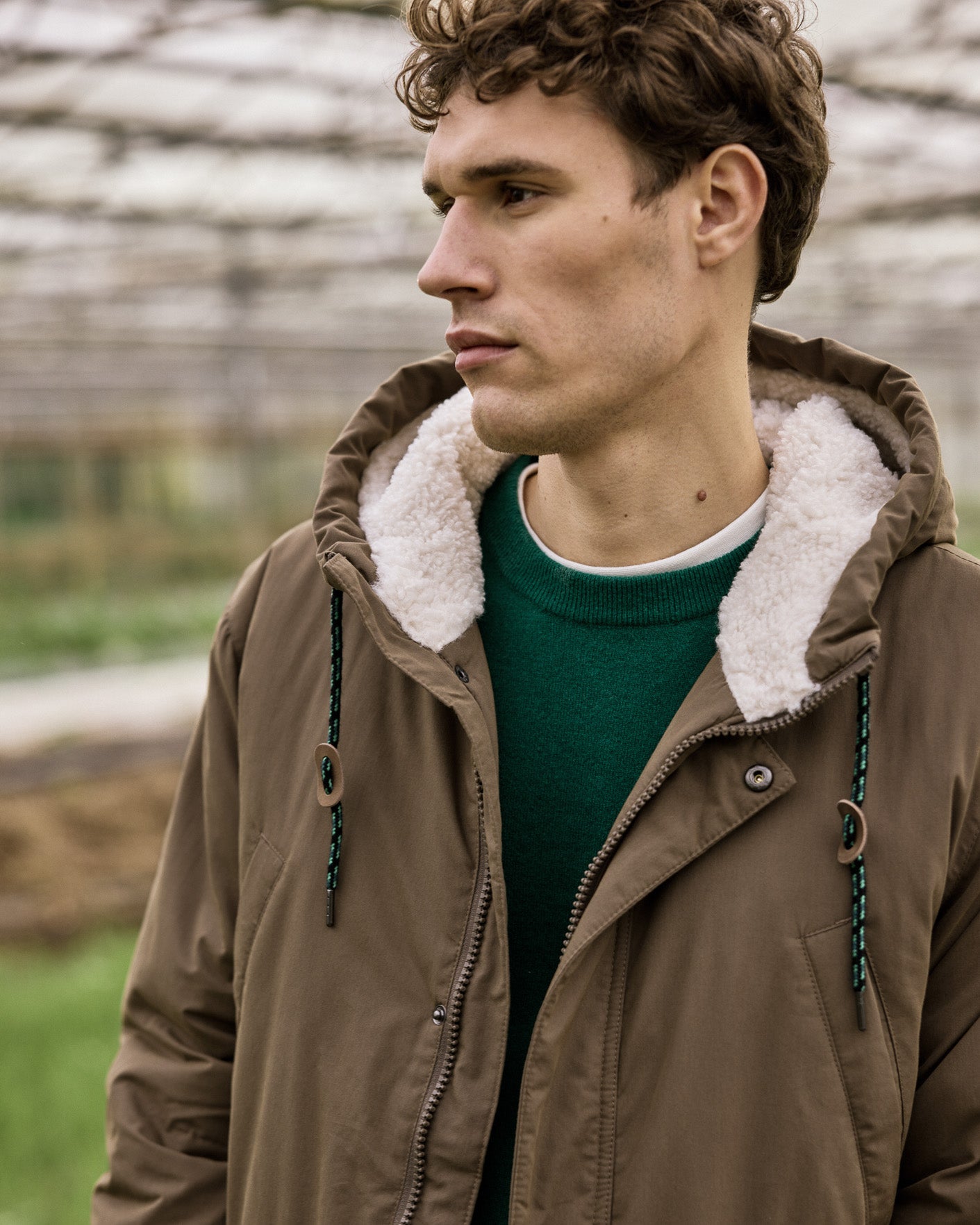 Brown parka