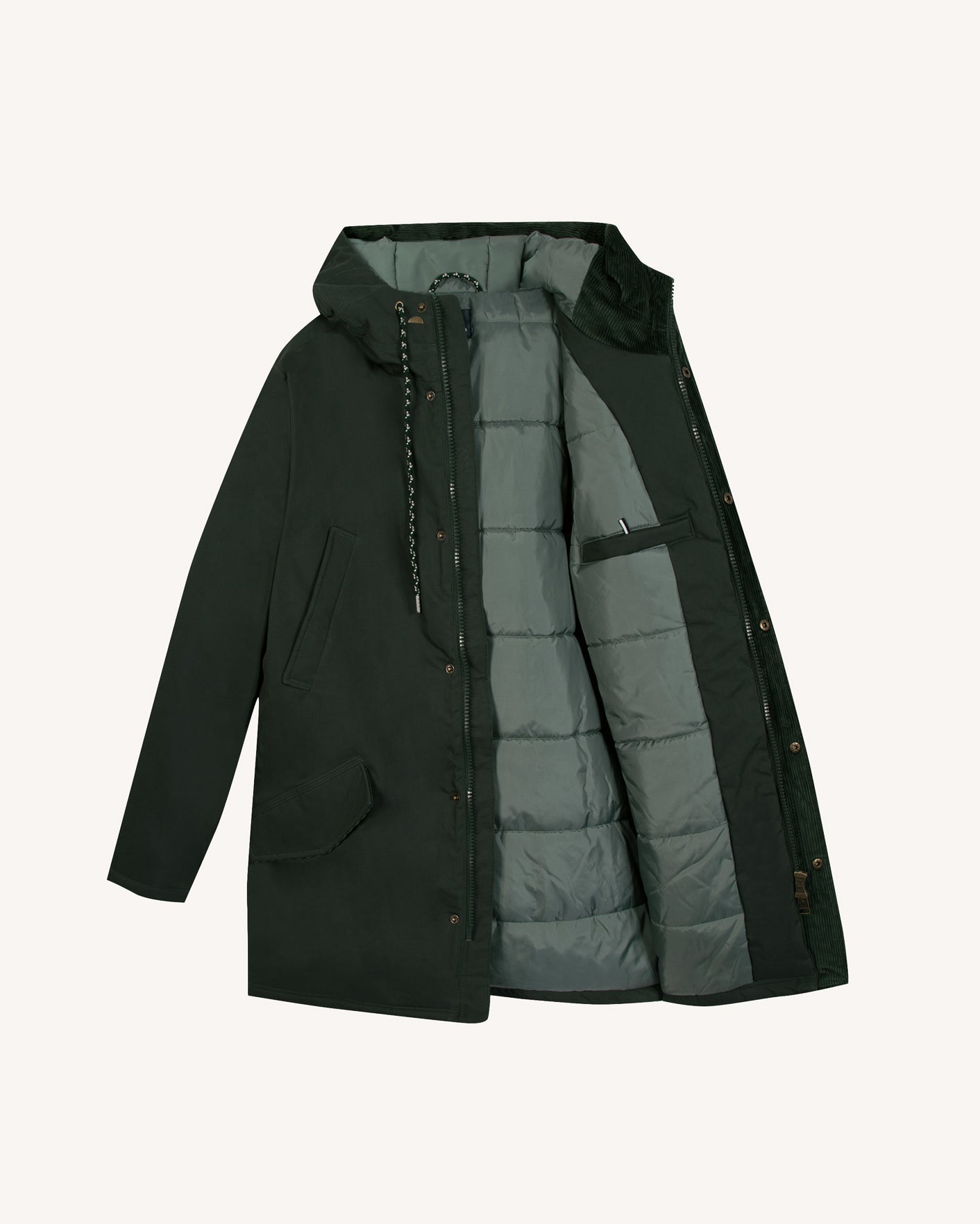 Parka vert foncé