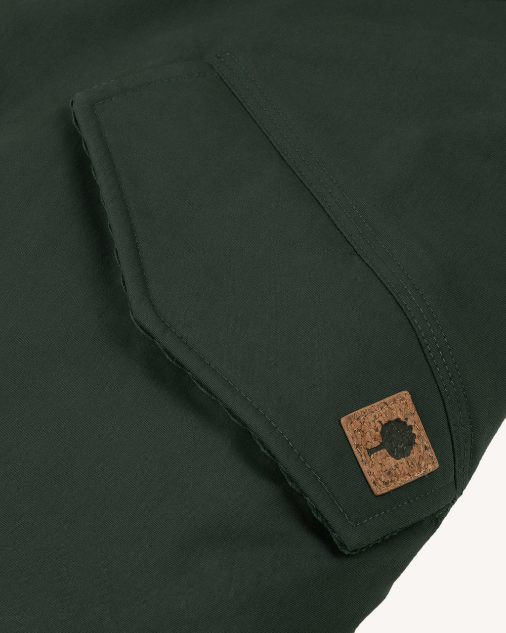 Parka vert foncé
