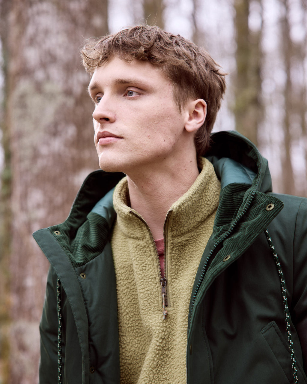 Parka vert foncé