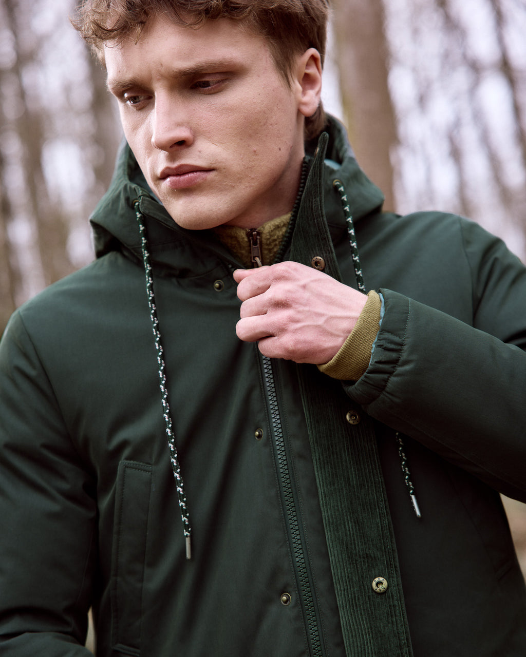 Parka vert foncé