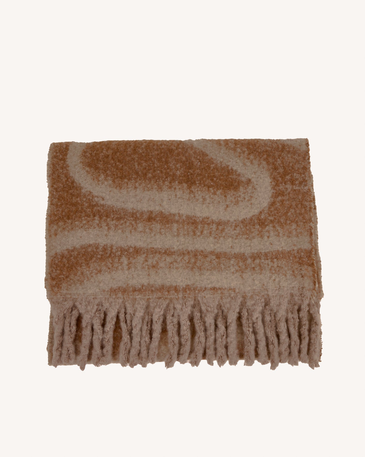 Beige & camel scarf