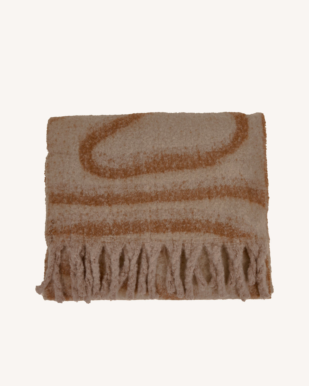 Beige & camel scarf