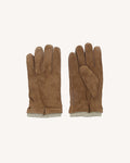 Gants cuir camel