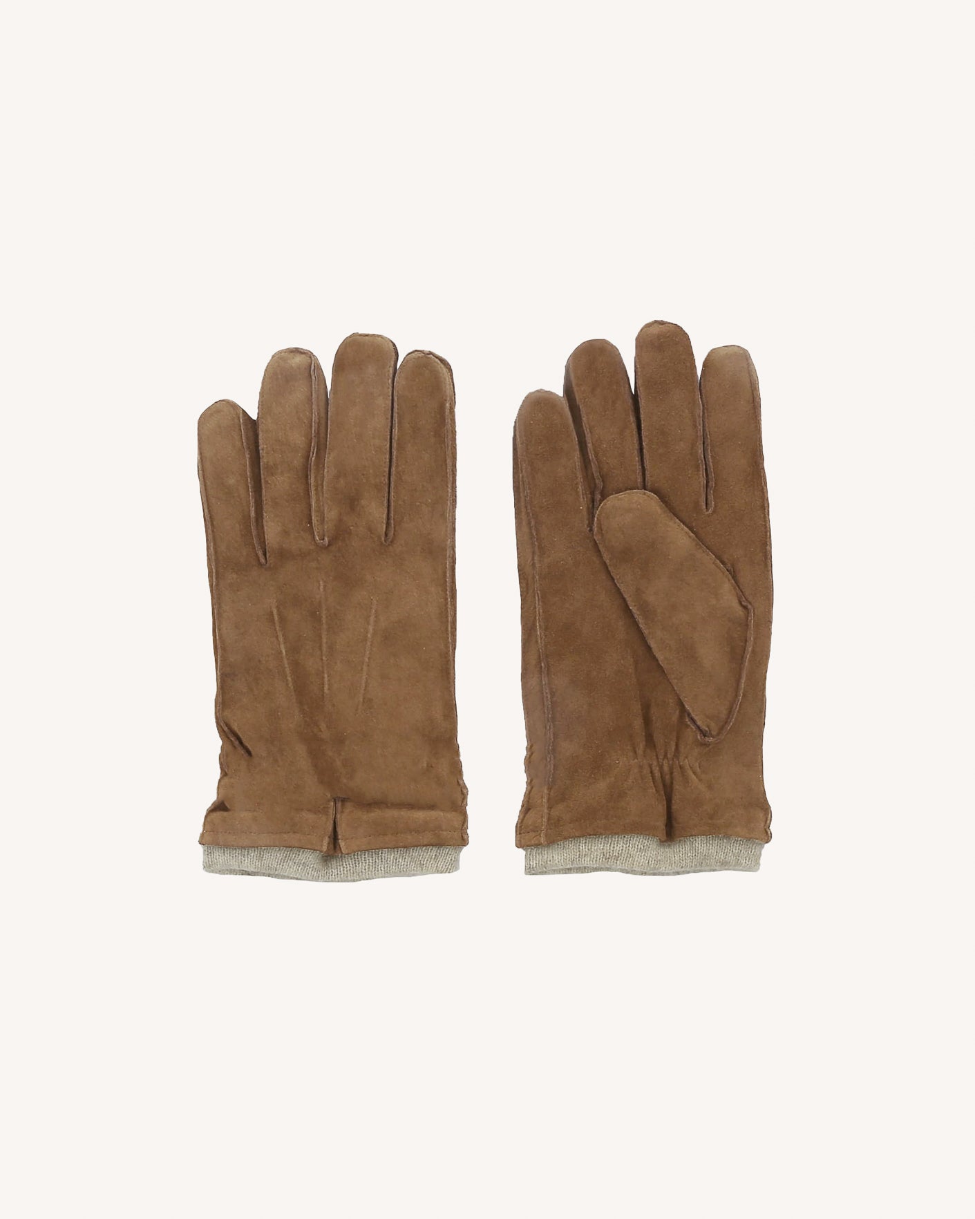 Gants cuir camel