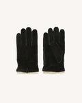 Gants cuir marron foncé