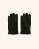 Gants cuir marron foncé