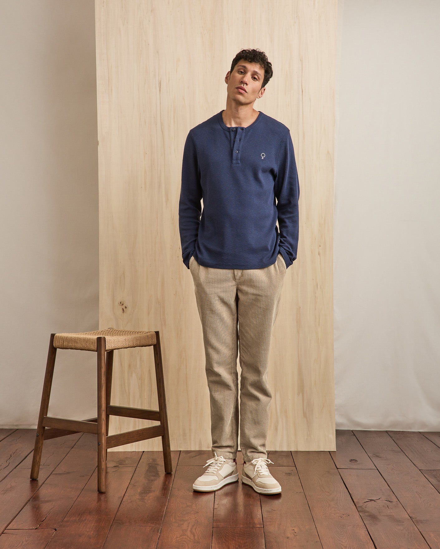Light beige cotton trousers DREUILLE