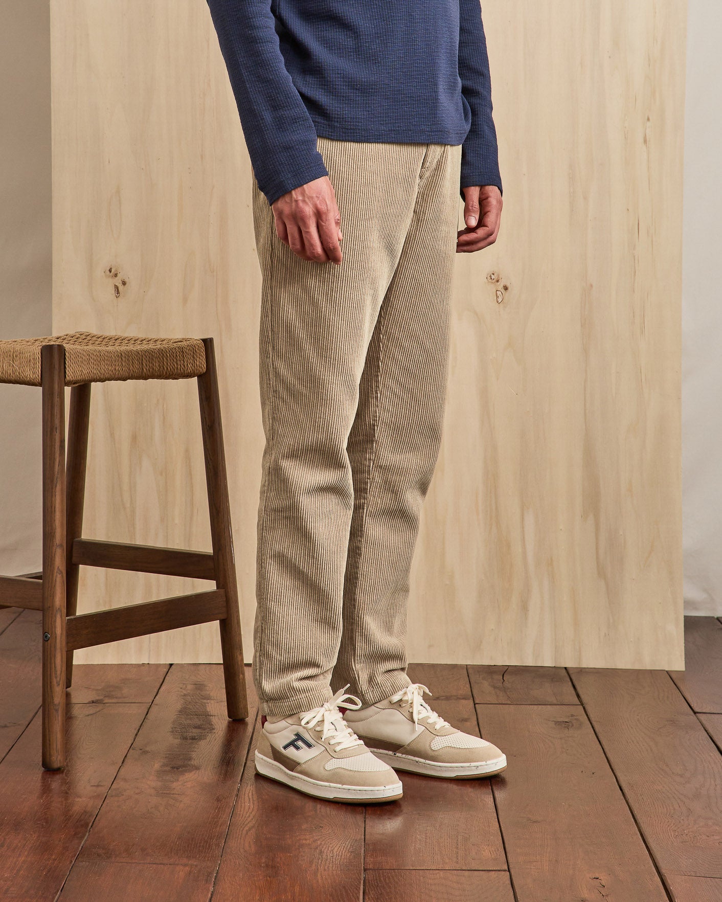 Light beige cotton trousers DREUILLE