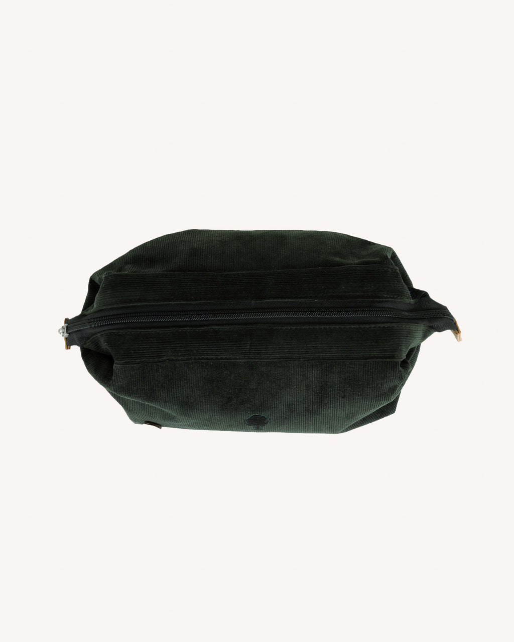 Dark green velvet toiletry bag - WASHBAG