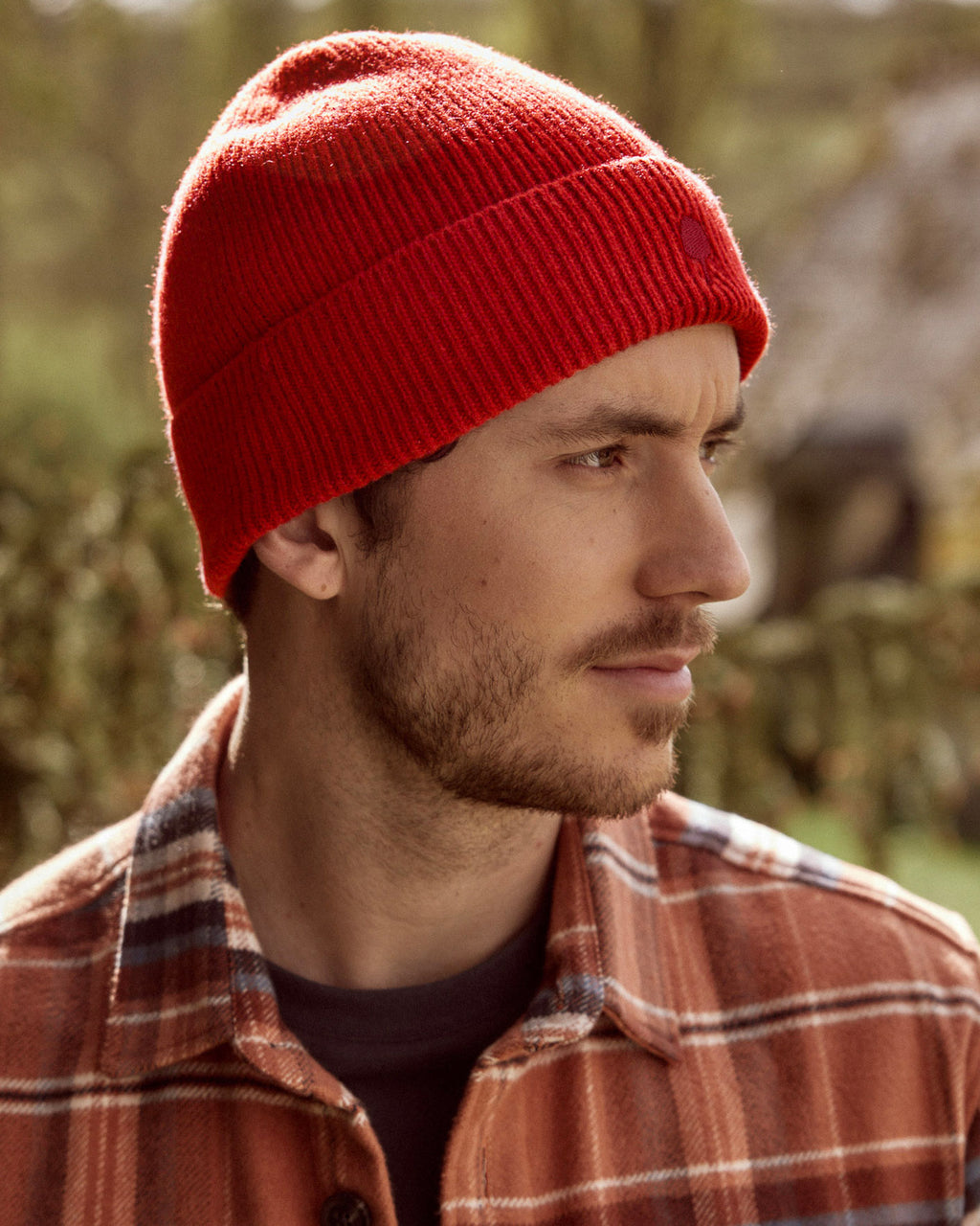 Bonnet brique laine