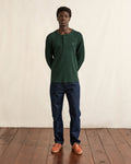 Dark green long-sleeve cotton T-shirt - FAROZ