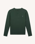 Dark green long-sleeve cotton t-shirt - FAROZ