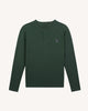 Dark green long-sleeve cotton t-shirt - FAROZ