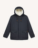 Navy blue polyester waterproof parka - VERNON