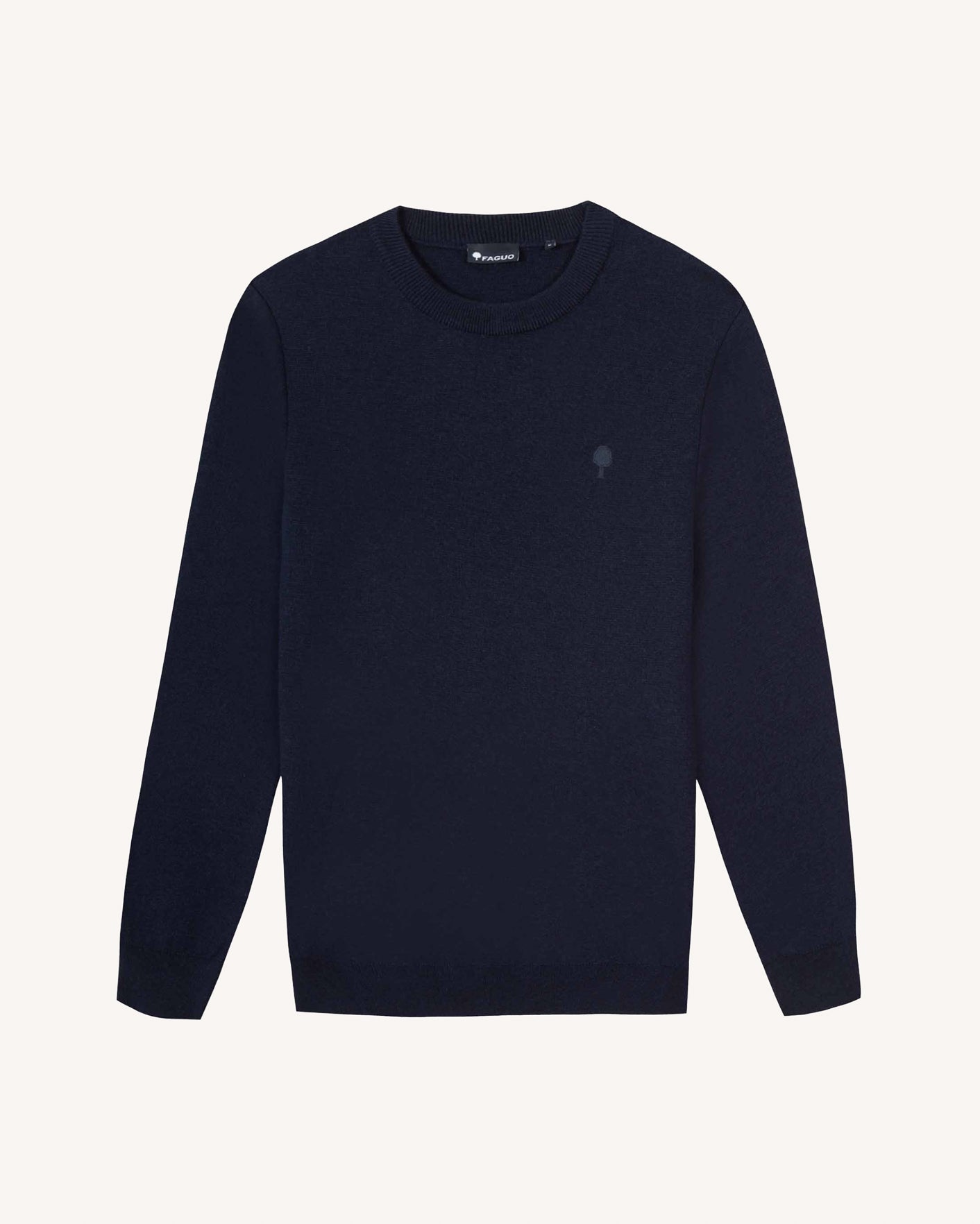 Pull en laine bleu marine - MARIGNE
