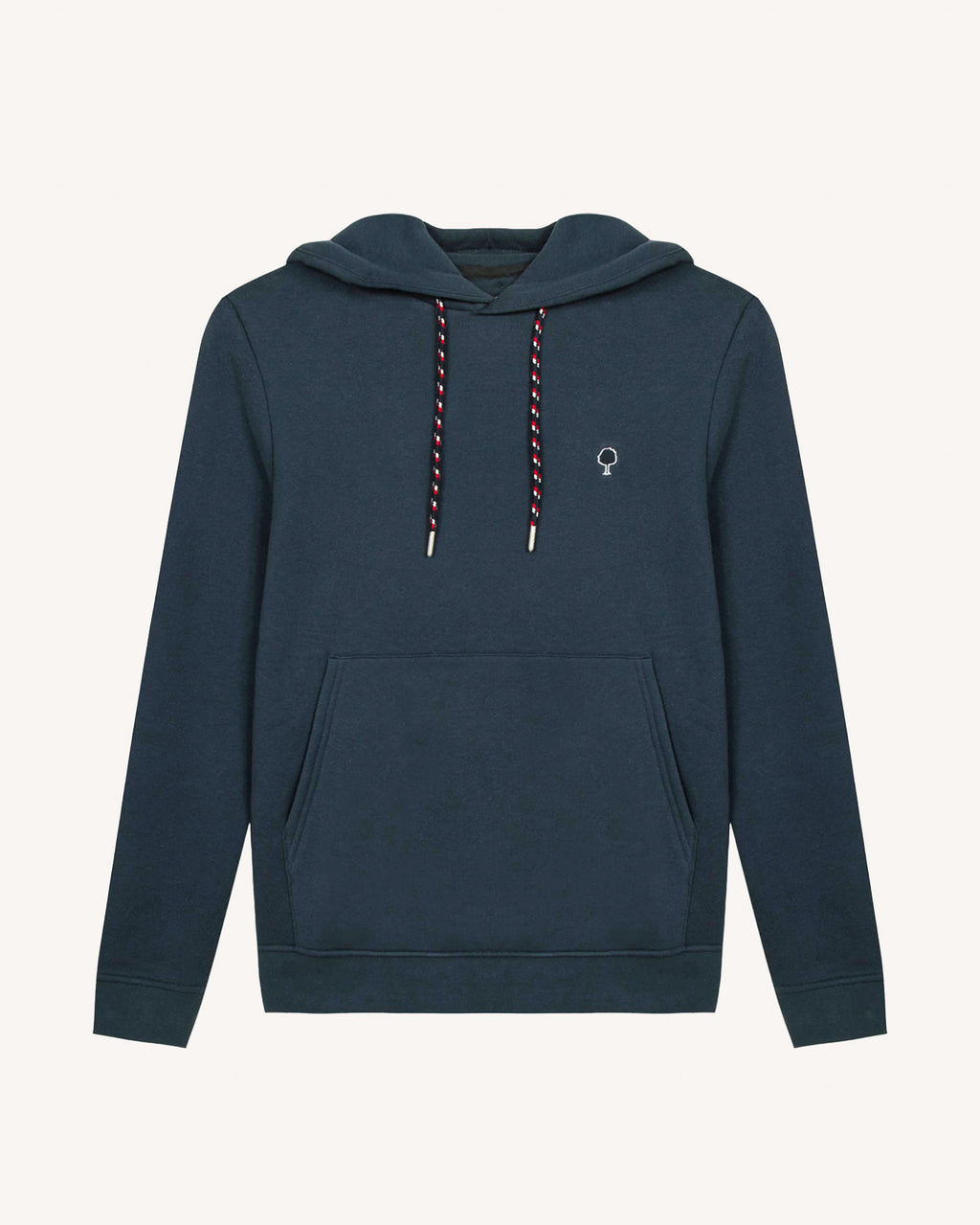 Sweat à capuche bleu marine coton - DIRAC