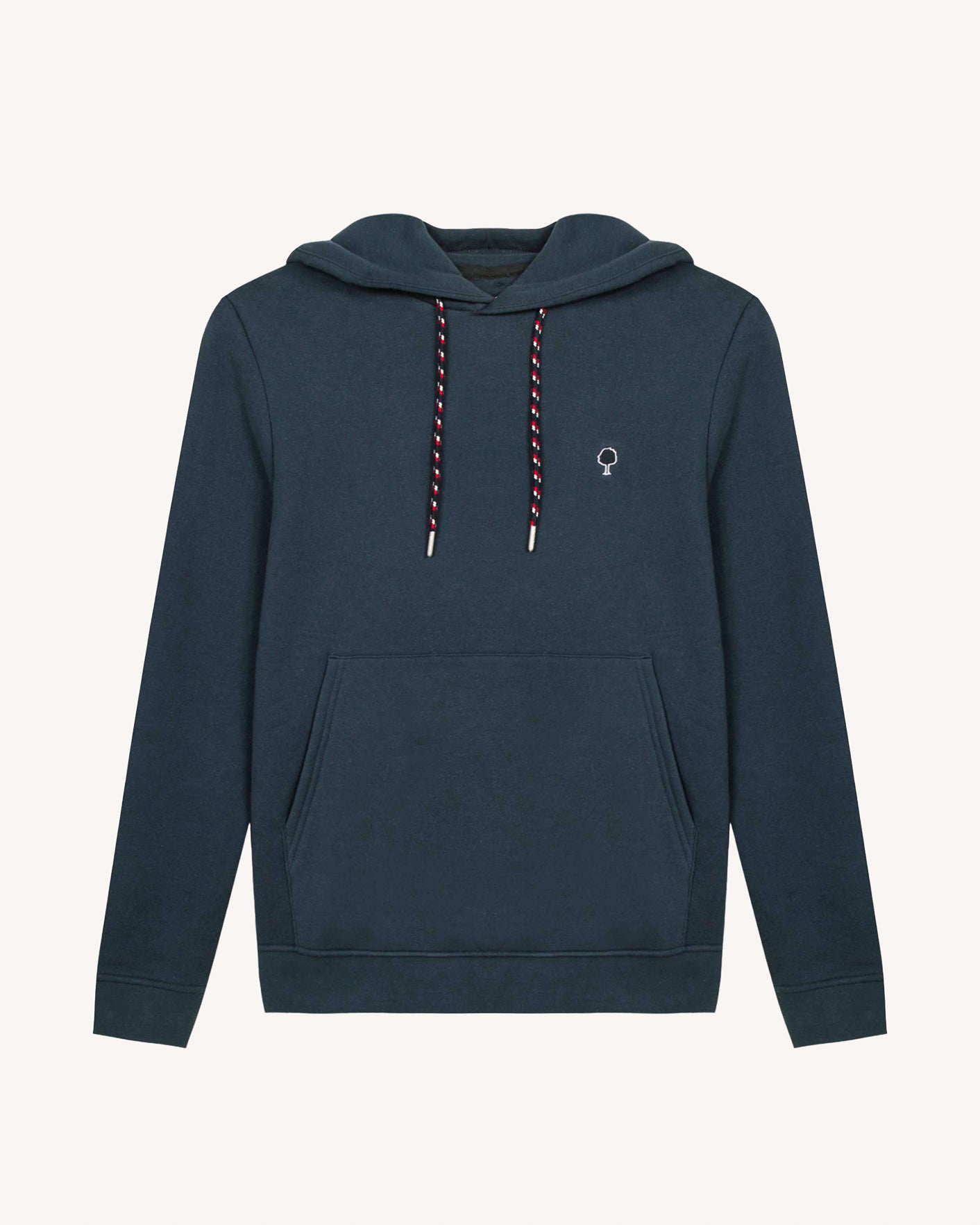 Sweat à capuche bleu marine coton - DIRAC