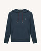 Sweat à capuche bleu marine coton - DIRAC