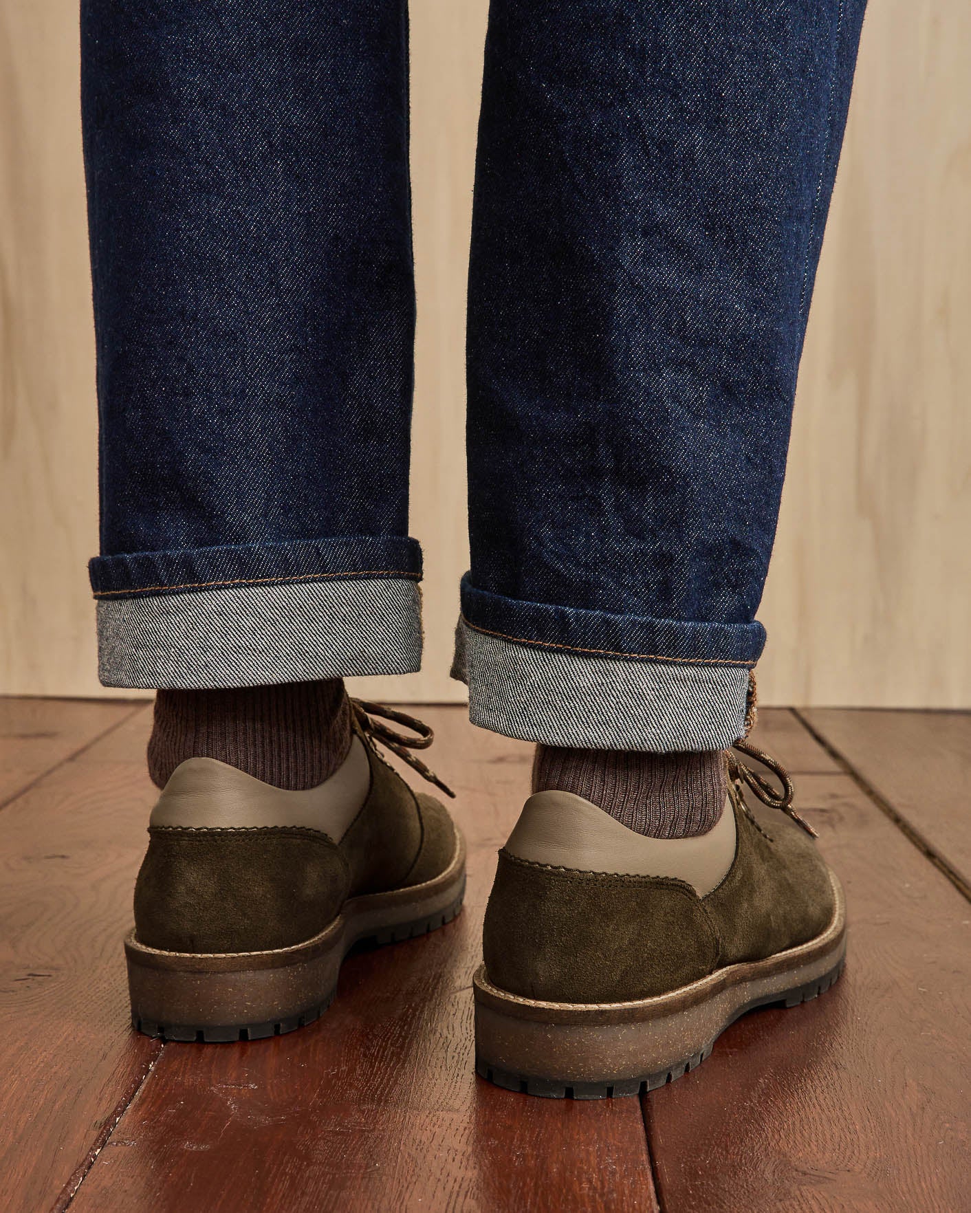 Boots kaki cuir suède - HAWTHORN