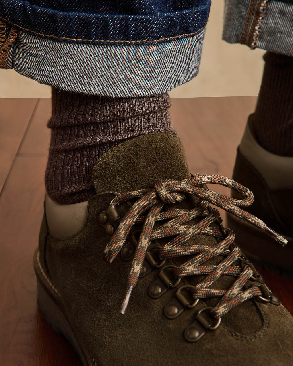 Boots kaki cuir suède - HAWTHORN