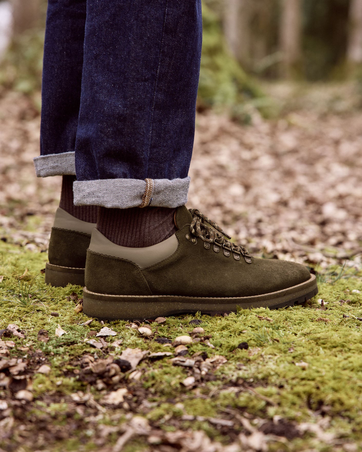 Boots kaki cuir suède - HAWTHORN