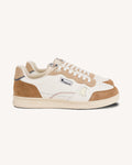 Cream & light beige leather trainers - COMMUTE 1