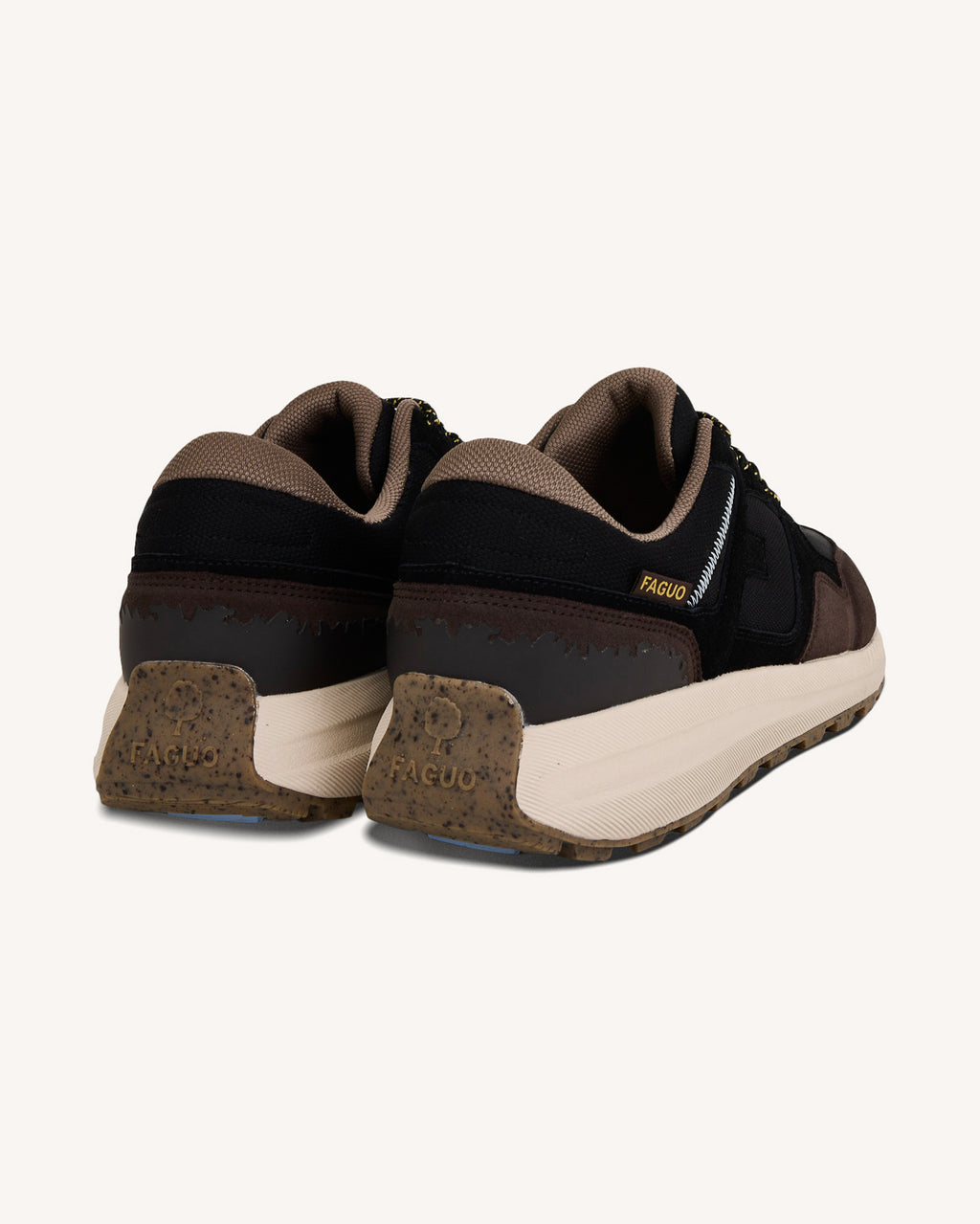 Black & dark brown suede trainers - LIMWOOD