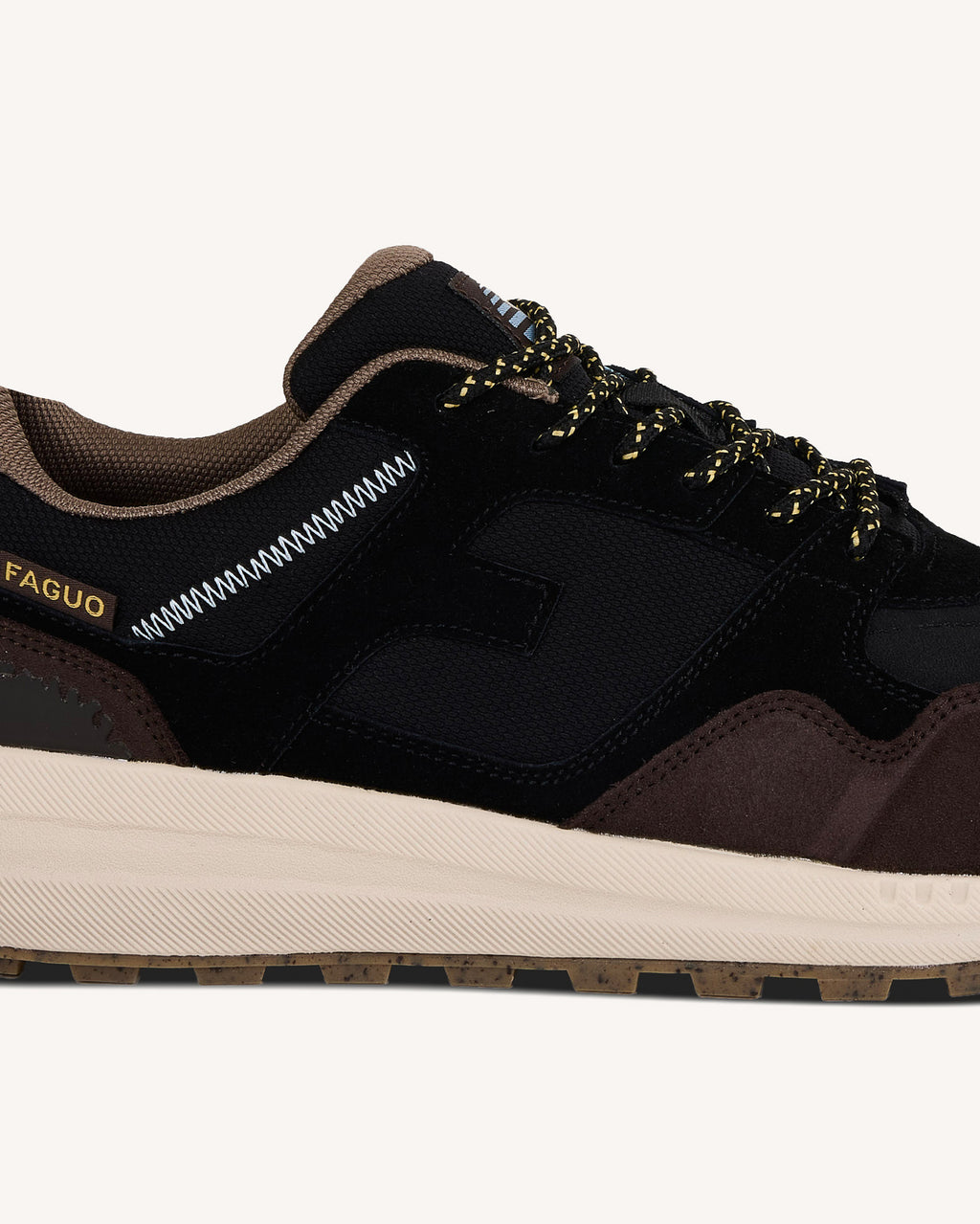 Black & dark brown suede trainers - LIMWOOD