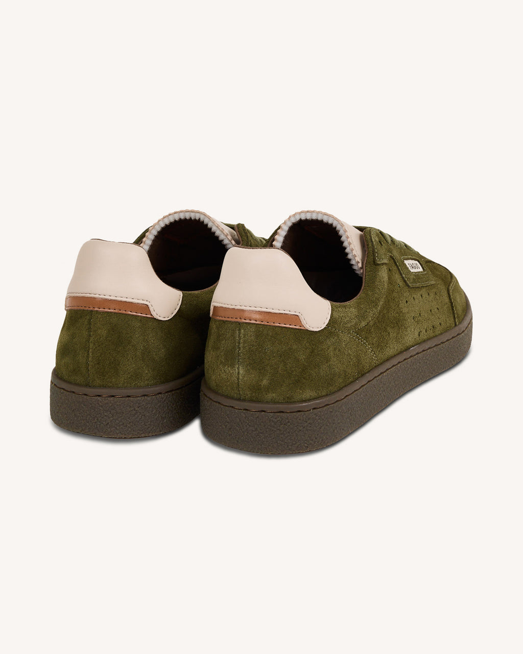 Baskets vert olive cuir - LUMBO