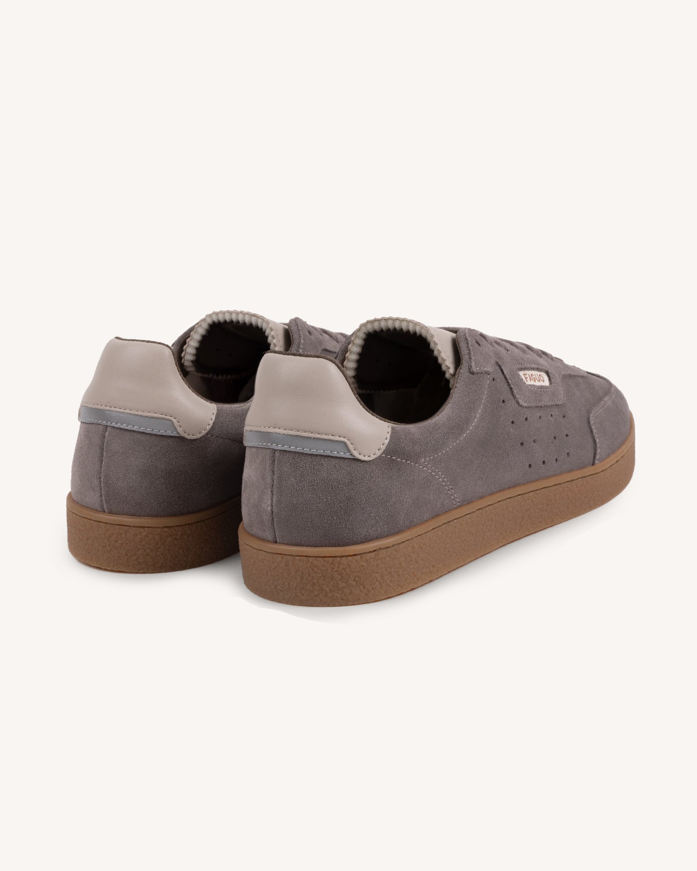 Baskets taupe suède - LUMBO