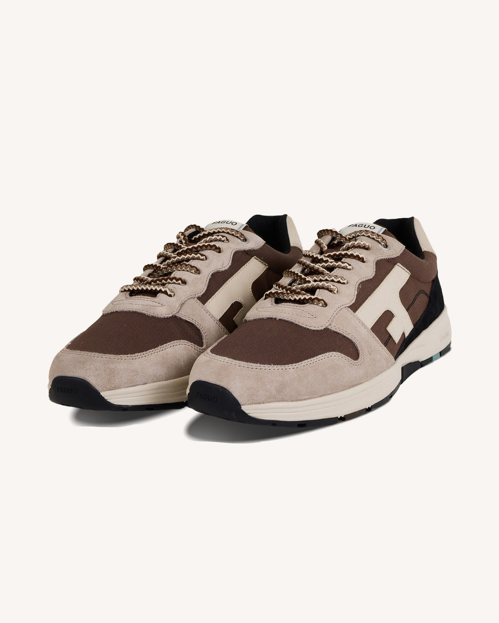 Dark brown suede trainers - OLIVE