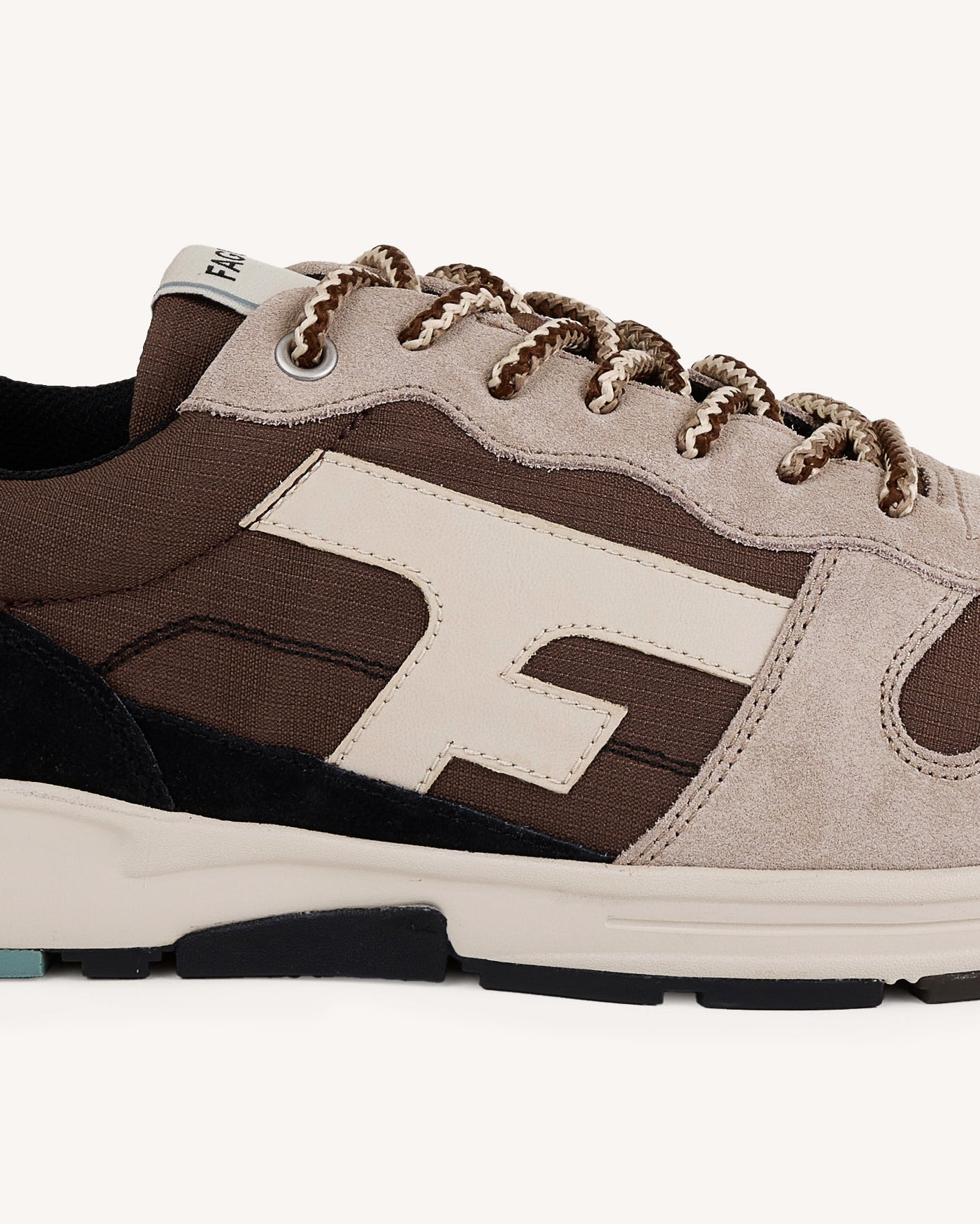 Dark brown suede trainers - OLIVE