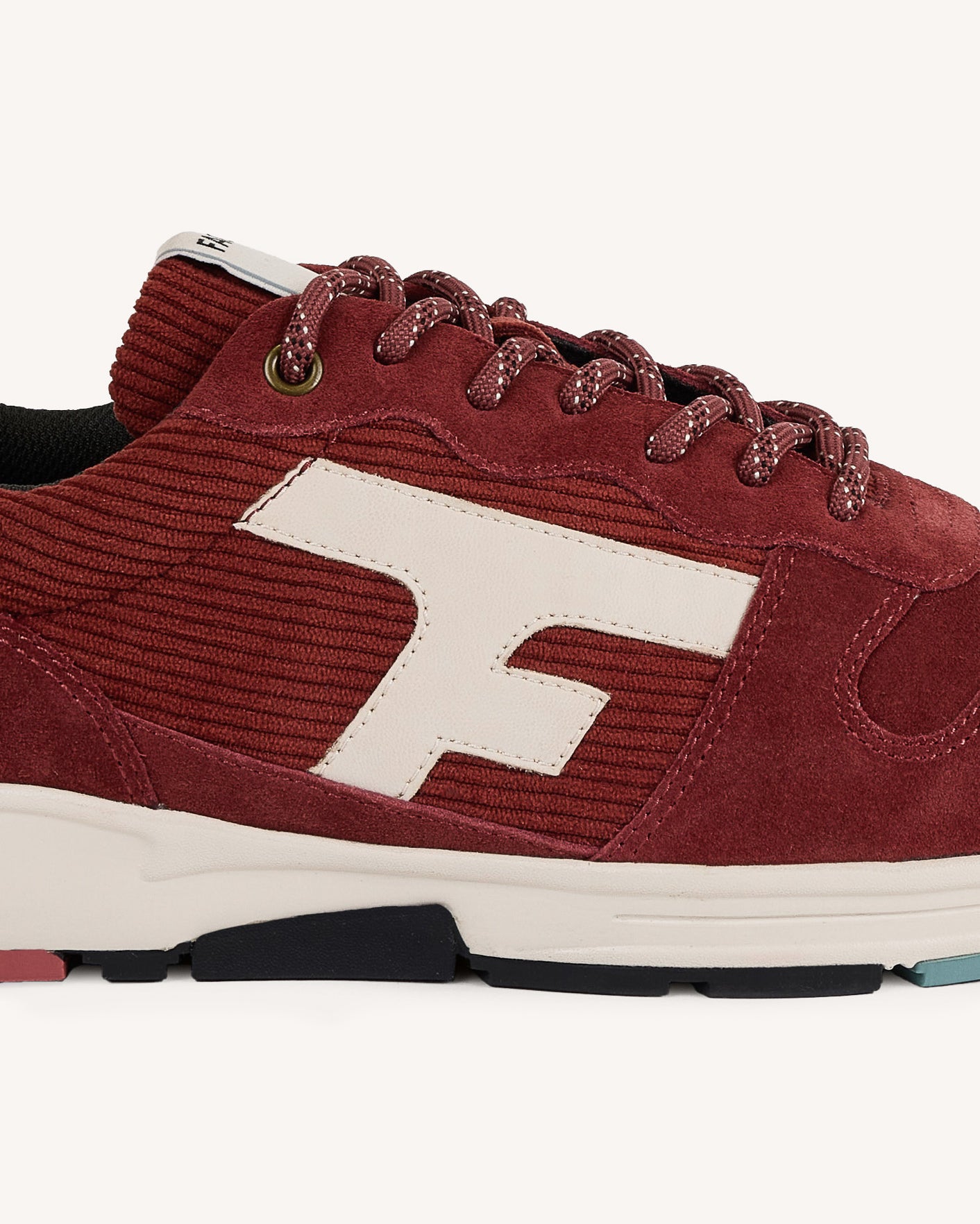 Burgundy suede trainers - OLIVE