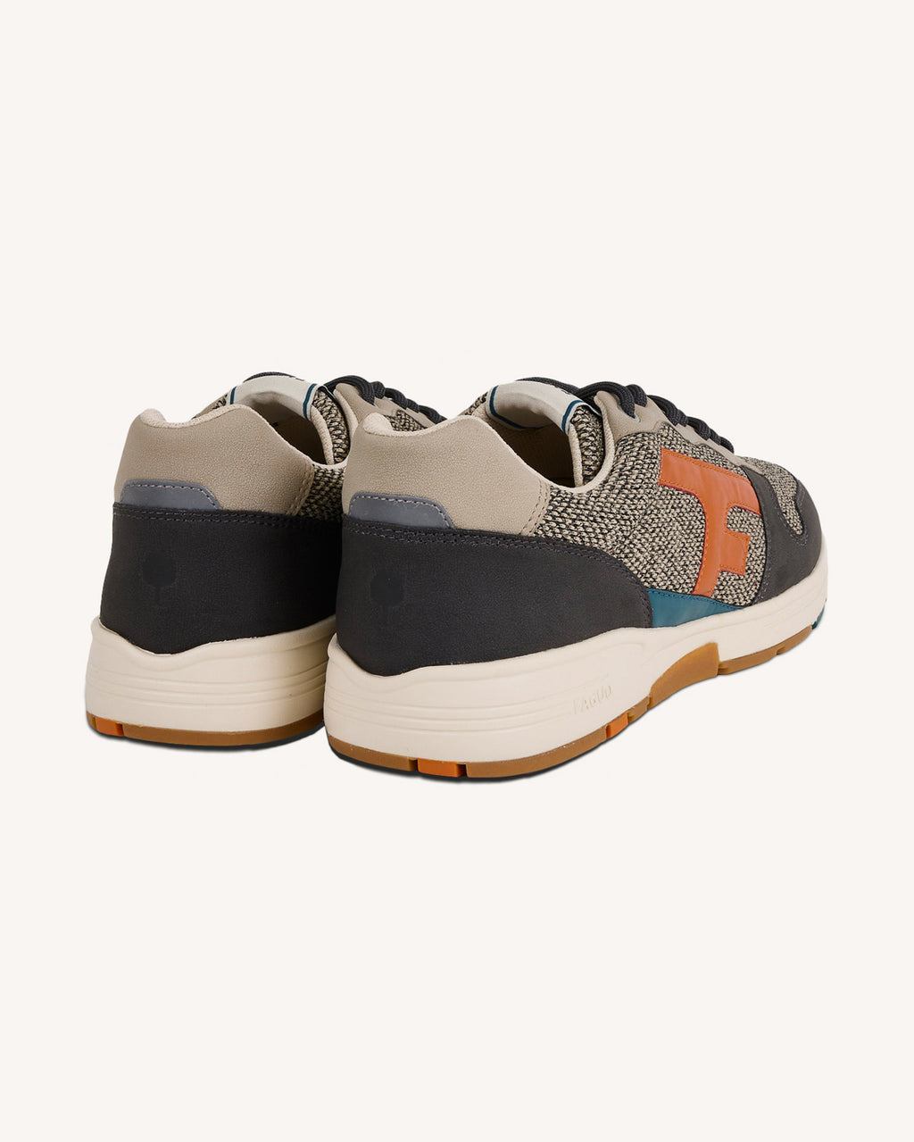 Off-white & light green suede trainers - OLIVE