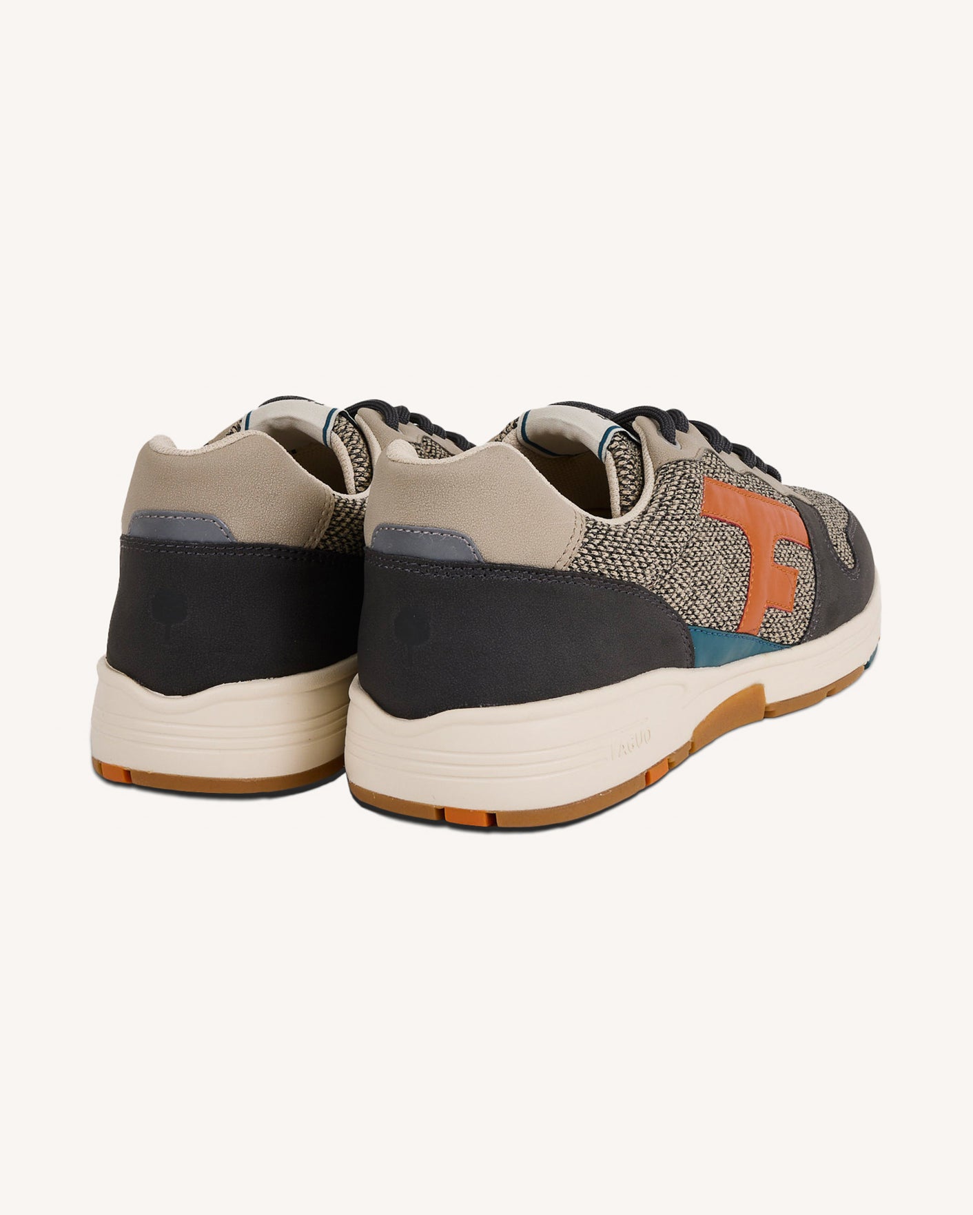 Off-white & light green suede trainers - OLIVE