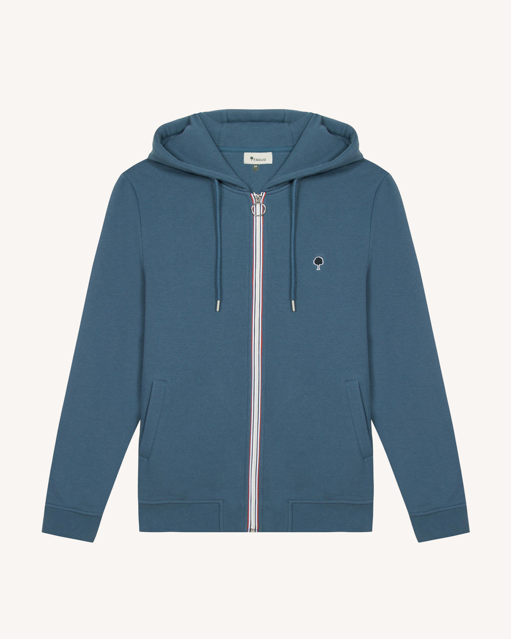 Blue zip-up sweatshirt cotton - MESNIL