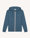 Blue zip-up sweatshirt cotton - MESNIL