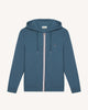 Blue zip-up sweatshirt cotton - MESNIL