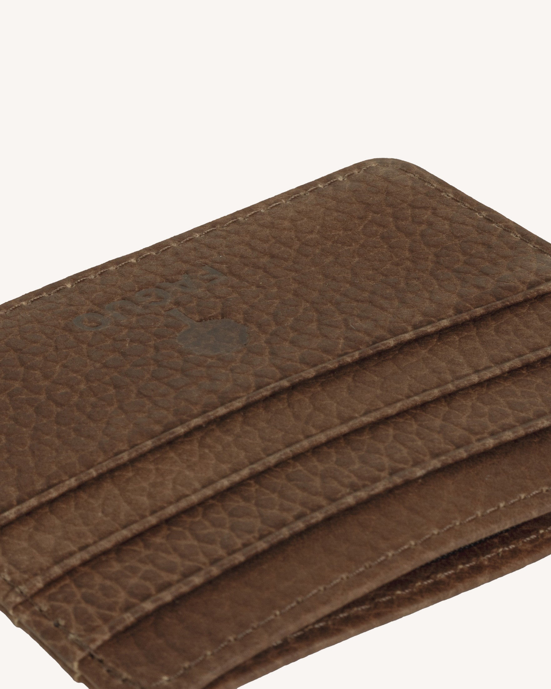 Porte-carte en cuir camel - CARD HOLDER