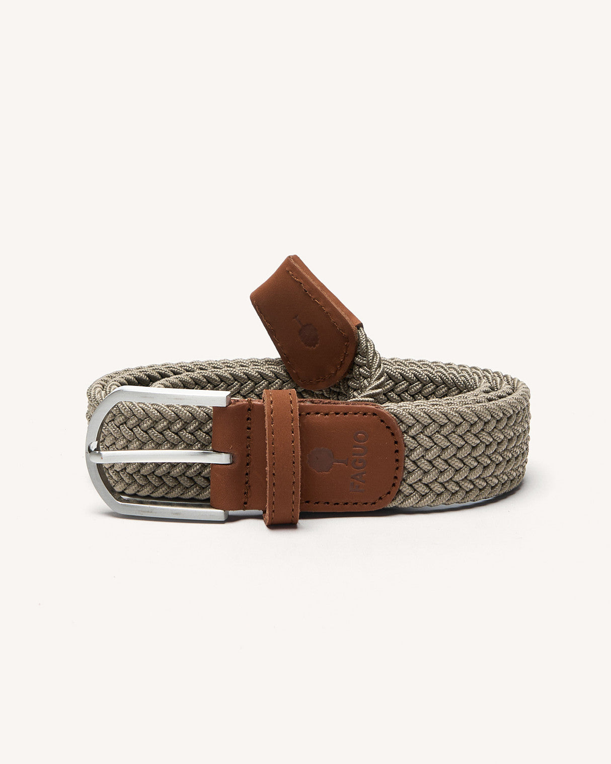 Ceinture tressee Belt Chaine et trame Light beige
_variant
