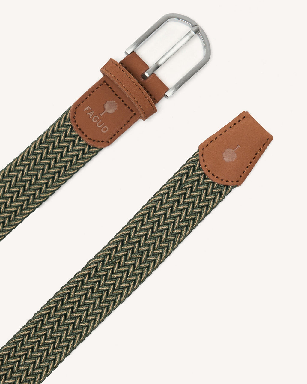 Braided belt Belt Chaine et trame Kaki/sand
