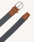 Braided belt Belt Chain and weft Navy/chalk
