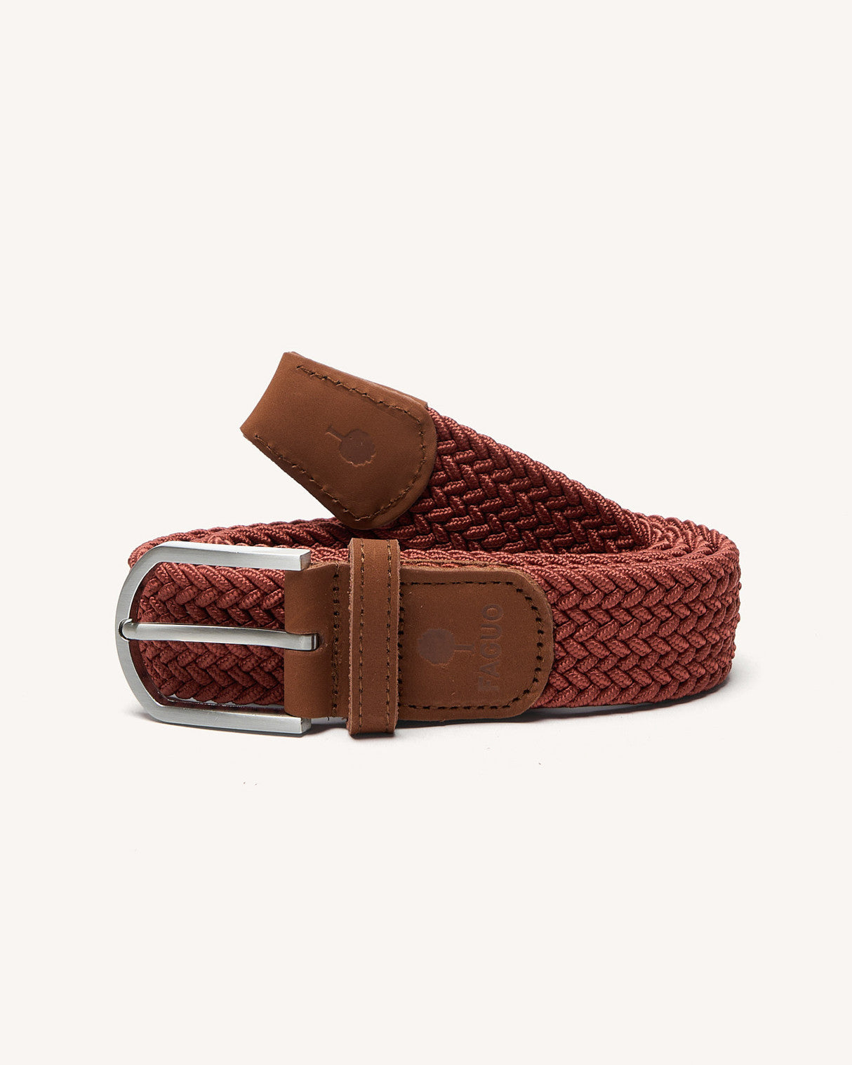 Ceinture tressee Belt Chaine et trame Terracotta
_variant