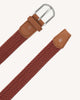 Braided belt Belt Chain and weft Terracotta
