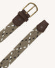 Braided belt Belt Chaine et trame Beige/brown
