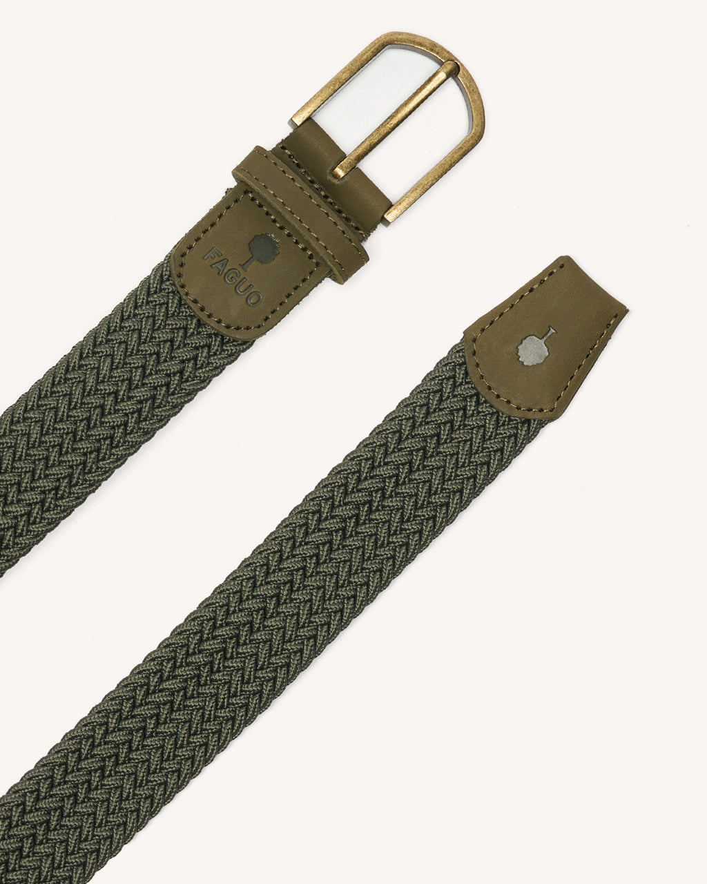 Braided belt Belt Chaine et trame Dark olive
