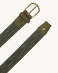 Braided belt Belt Chaine et trame Dark olive
